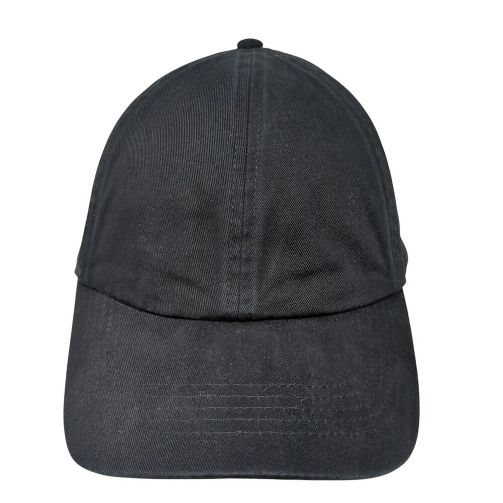 Unbranded Slideback Hat Black One Size Solid Adjustable Outdoor Blank